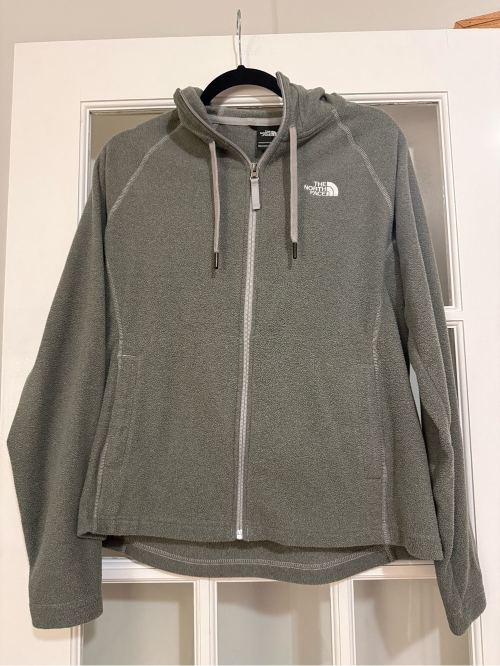 The North Face Gray Women's Fleece Jacket with Hood